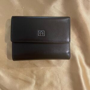 Etienne Aigner Black Leather Wallet Like New
